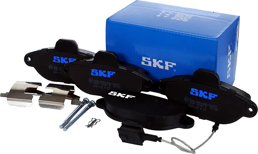 SKF VKBP 80087 E - Тормозные колодки, дисковые, комплект autosila-amz.com