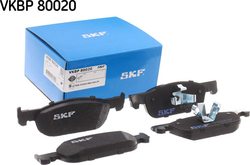 SKF VKBP 80020 - Тормозные колодки, дисковые, комплект autosila-amz.com