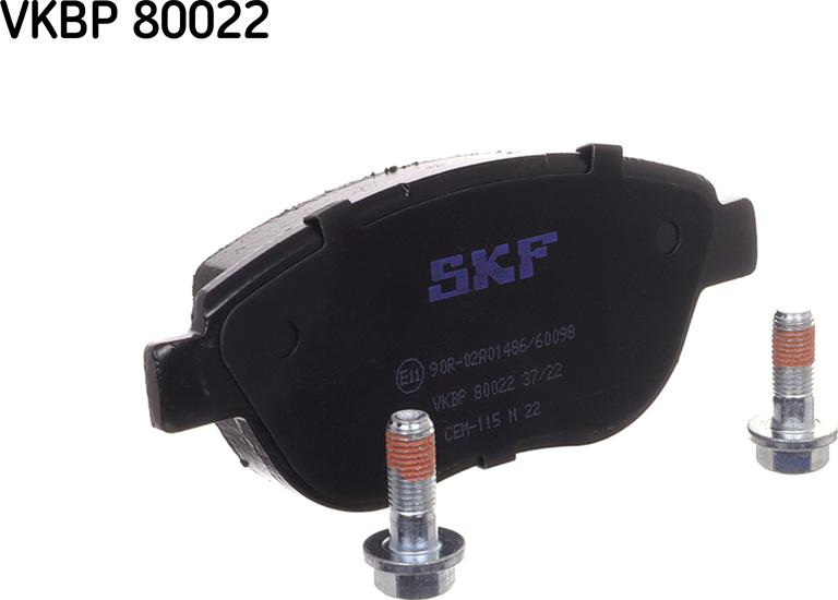 SKF VKBP 80022 - Тормозные колодки, дисковые, комплект autosila-amz.com