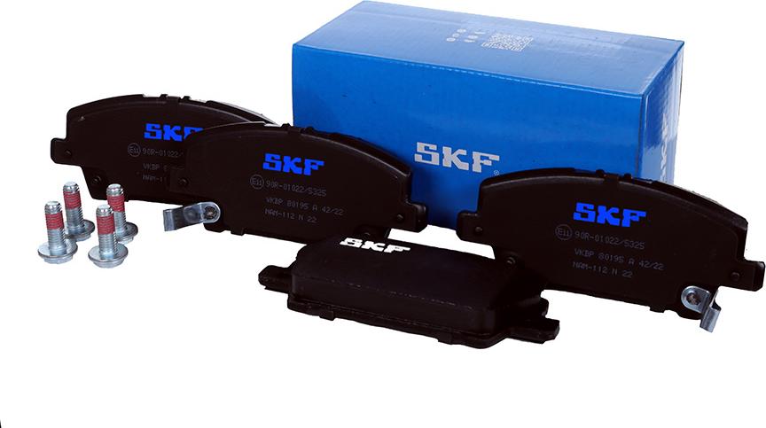 SKF VKBP 80195 A - Тормозные колодки, дисковые, комплект autosila-amz.com