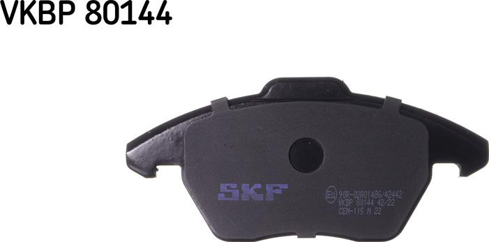 SKF VKBP 80144 - Тормозные колодки, дисковые, комплект autosila-amz.com