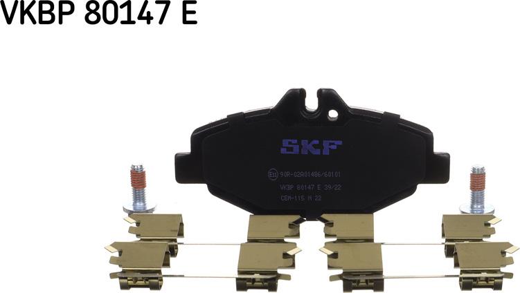 SKF VKBP 80147 E - Тормозные колодки, дисковые, комплект autosila-amz.com