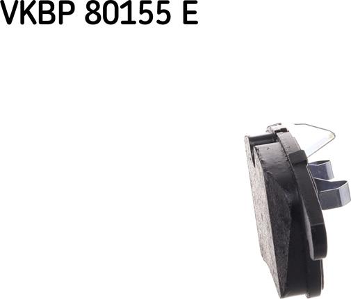 SKF VKBP 80155 E - Тормозные колодки, дисковые, комплект autosila-amz.com