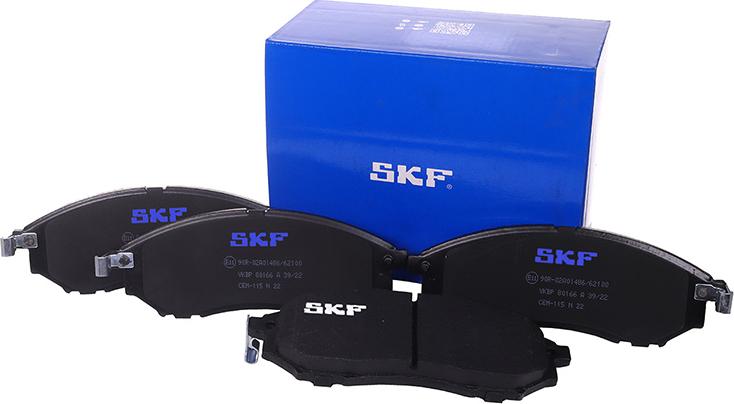 SKF VKBP 80166 A - Тормозные колодки, дисковые, комплект autosila-amz.com