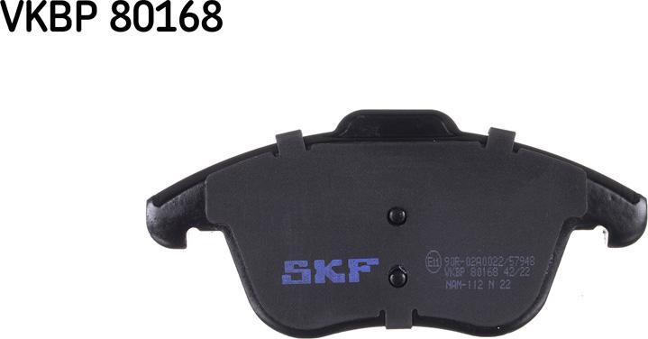 SKF VKBP 80168 - Тормозные колодки, дисковые, комплект autosila-amz.com