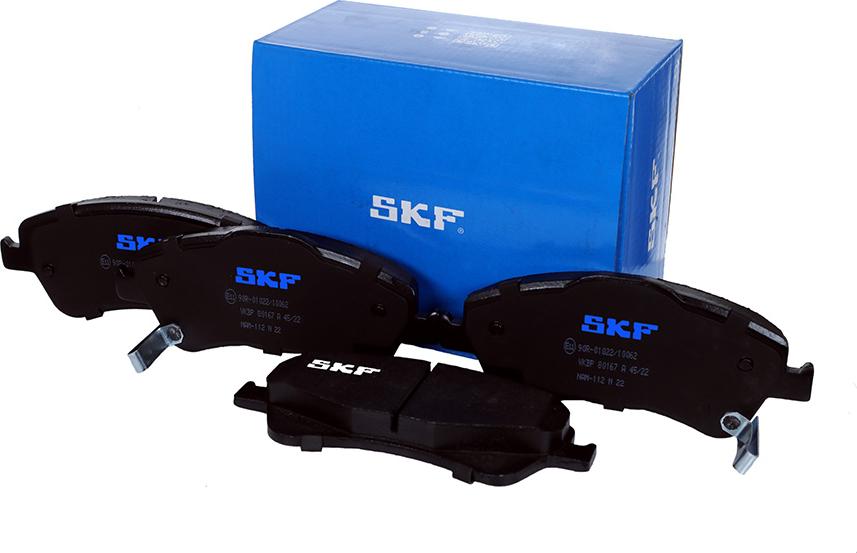 SKF VKBP 80167 A - Тормозные колодки, дисковые, комплект autosila-amz.com