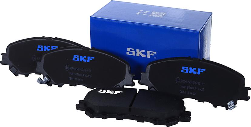 SKF VKBP 80108 A - Тормозные колодки, дисковые, комплект autosila-amz.com