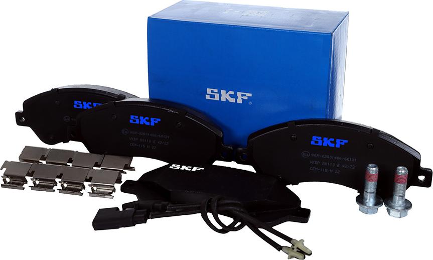 SKF VKBP 80110 E - Тормозные колодки, дисковые, комплект autosila-amz.com