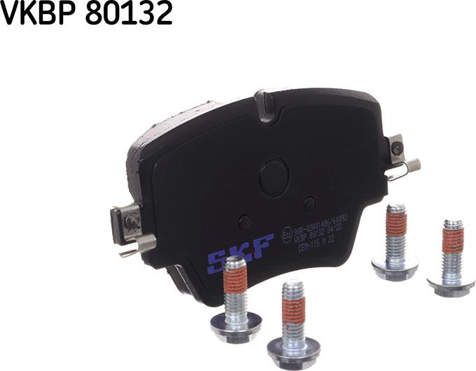 SKF VKBP 80132 - Тормозные колодки, дисковые, комплект autosila-amz.com