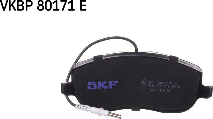 SKF VKBP 80171 E - Тормозные колодки, дисковые, комплект autosila-amz.com