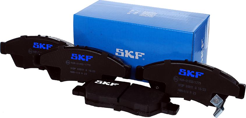 SKF VKBP 80801 A - Тормозные колодки, дисковые, комплект autosila-amz.com