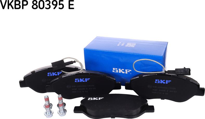 SKF VKBP 80395 E - Тормозные колодки, дисковые, комплект autosila-amz.com