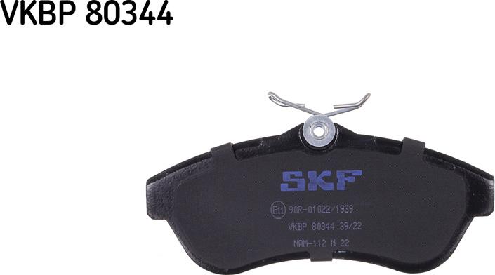 SKF VKBP 80344 - Тормозные колодки, дисковые, комплект autosila-amz.com
