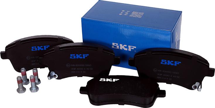 SKF VKBP 80343 A - Тормозные колодки, дисковые, комплект autosila-amz.com