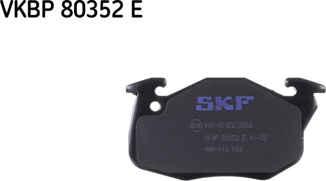 SKF VKBP 80352 E - Тормозные колодки, дисковые, комплект autosila-amz.com