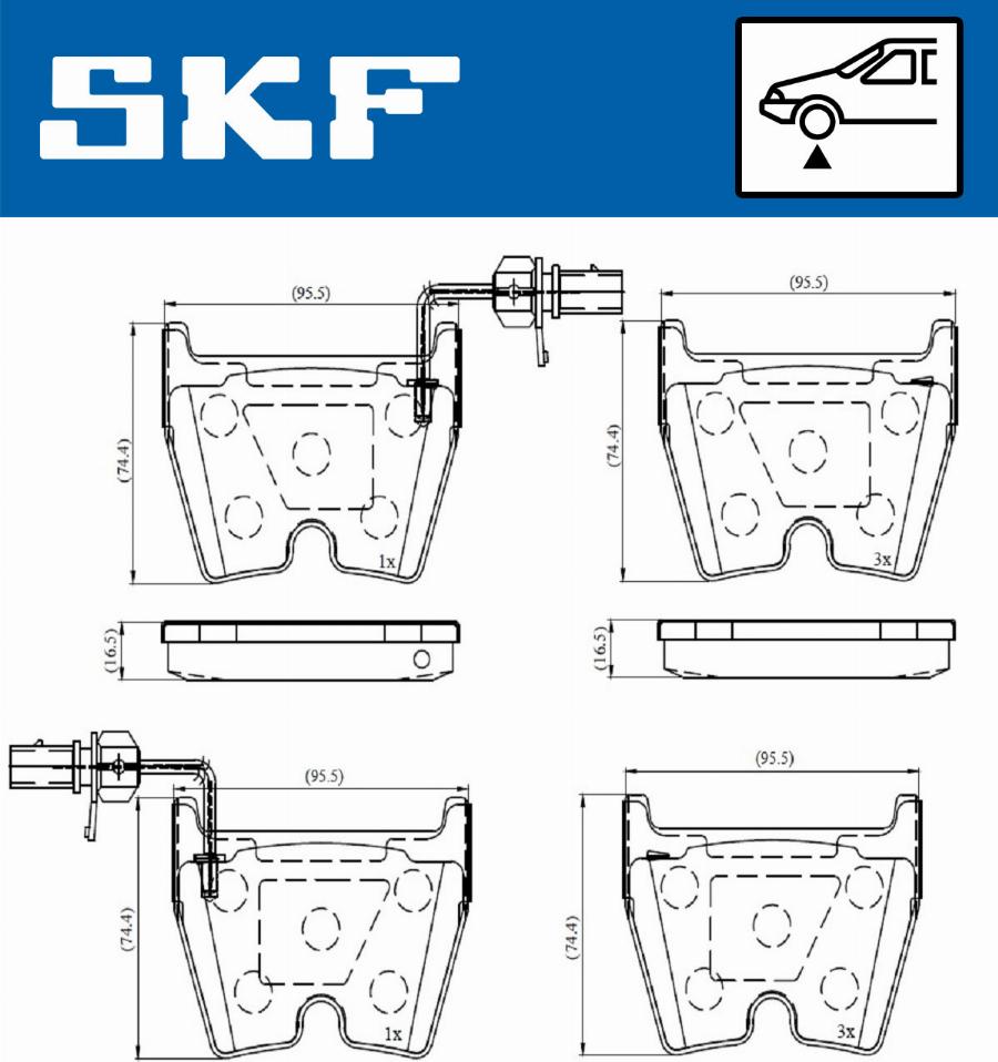 SKF VKBP 80369 E - Тормозные колодки, дисковые, комплект autosila-amz.com