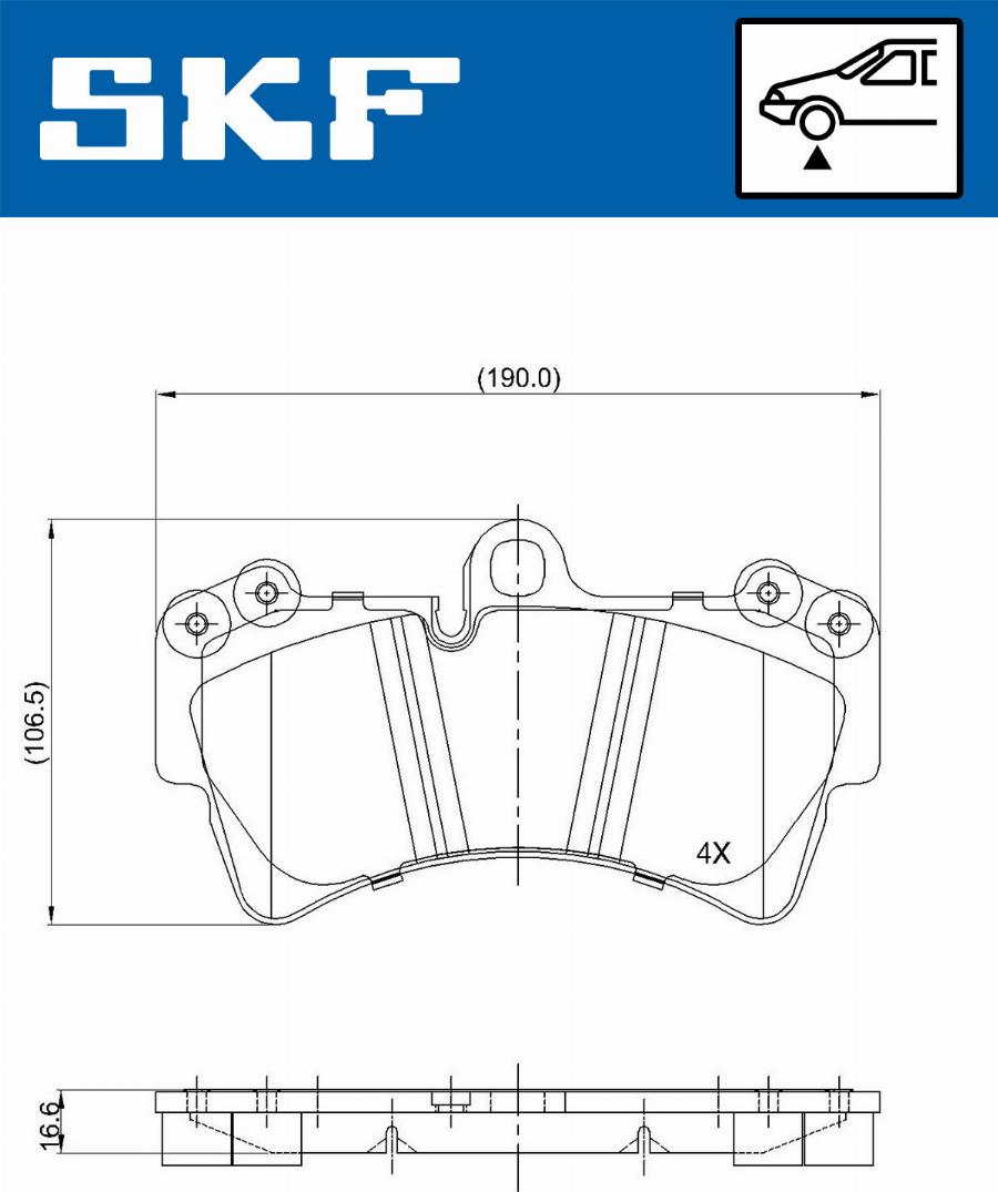 SKF VKBP 80370 - Тормозные колодки, дисковые, комплект autosila-amz.com