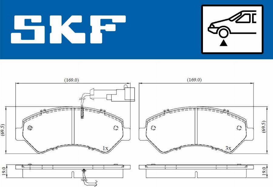 SKF VKBP 80210 E - Тормозные колодки, дисковые, комплект autosila-amz.com