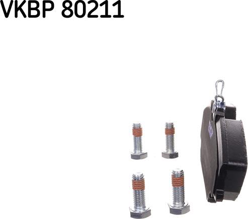 SKF VKBP 80211 - Комплект тормозных колодок, дисковый тормоз autosila-amz.com