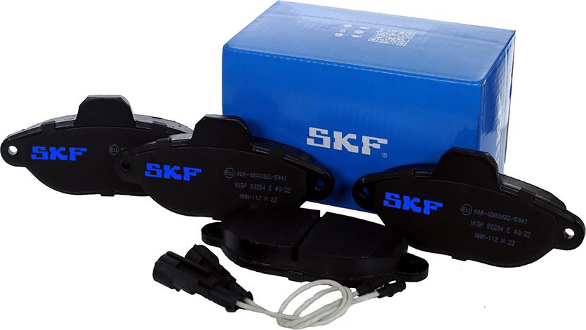 SKF VKBP 80284 E - Тормозные колодки, дисковые, комплект autosila-amz.com