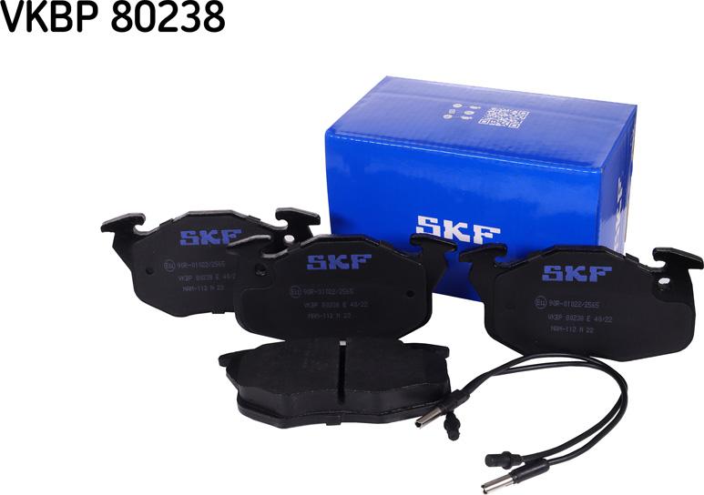 SKF VKBP 80238 E - Тормозные колодки, дисковые, комплект autosila-amz.com