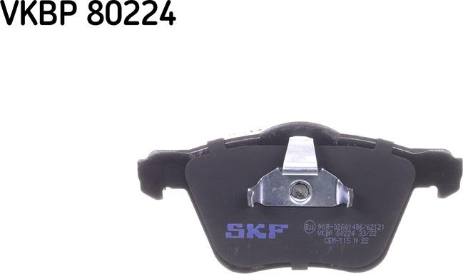 SKF VKBP 80224 - Тормозные колодки, дисковые, комплект autosila-amz.com