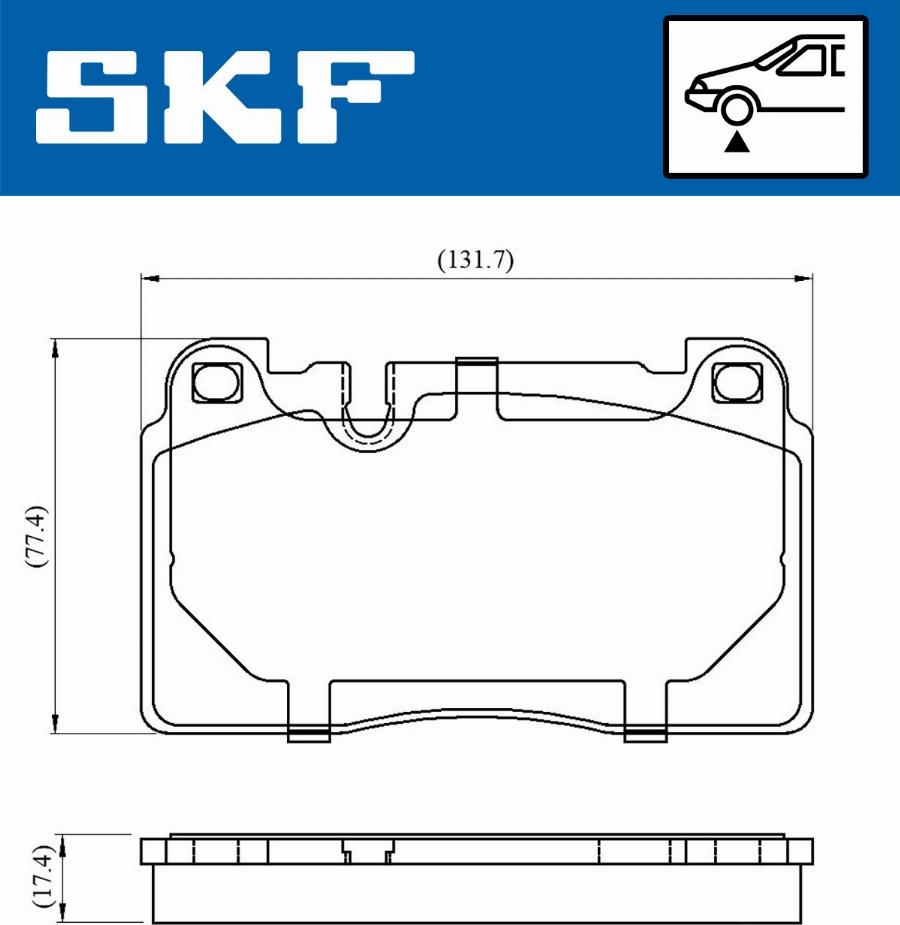 SKF VKBP 80225 - Тормозные колодки, дисковые, комплект autosila-amz.com