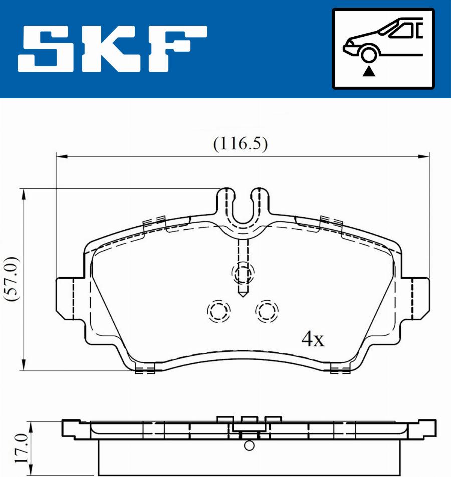 SKF VKBP 80220 - Тормозные колодки, дисковые, комплект autosila-amz.com