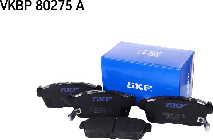 SKF VKBP 80275 A - Тормозные колодки, дисковые, комплект autosila-amz.com
