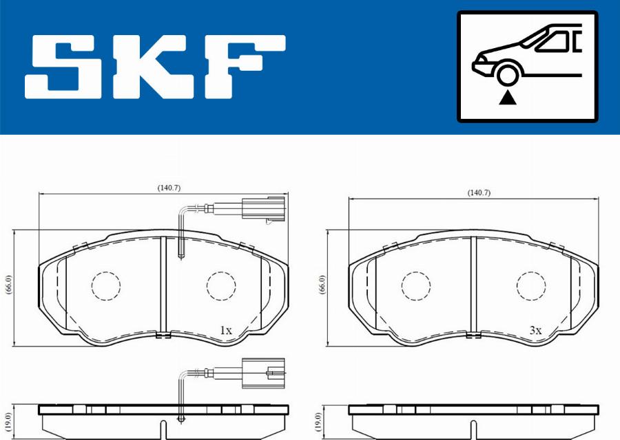 SKF VKBP 80273 E - Тормозные колодки, дисковые, комплект autosila-amz.com