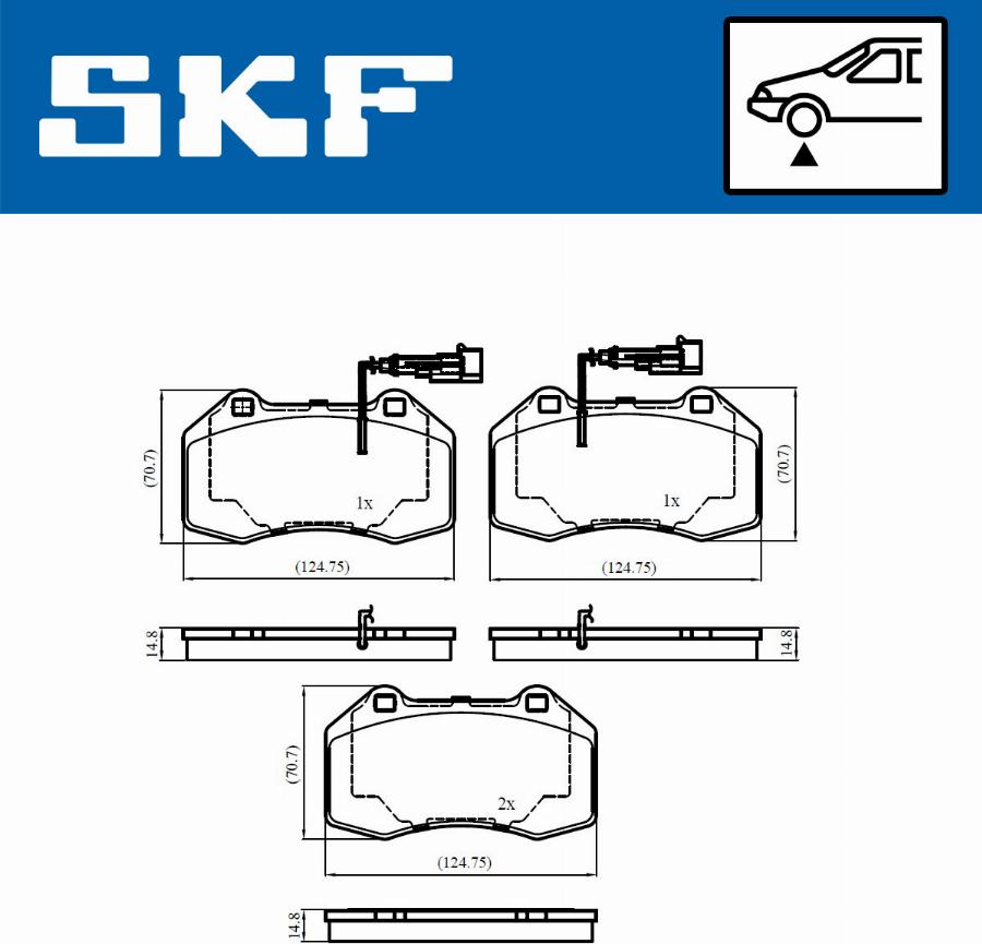 SKF VKBP 80759 E - Тормозные колодки, дисковые, комплект autosila-amz.com