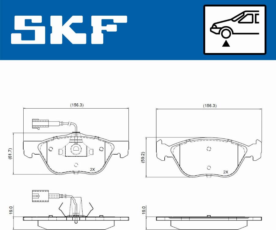 SKF VKBP 81049 E - Тормозные колодки, дисковые, комплект autosila-amz.com