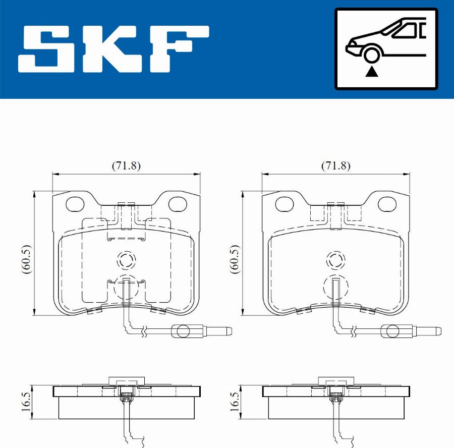 SKF VKBP 81052 E - Тормозные колодки, дисковые, комплект autosila-amz.com