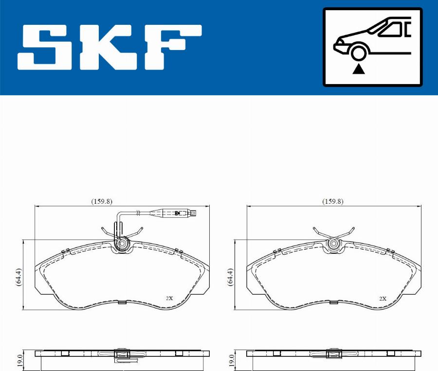 SKF VKBP 81030 E - Тормозные колодки, дисковые, комплект autosila-amz.com