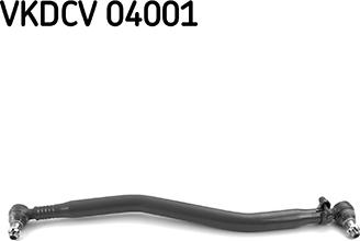 SKF VKDCV 04001 - Продольная рулевая штанга, тяга autosila-amz.com