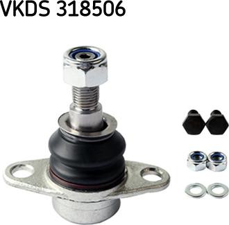 SKF VKDS 318506 - Шаровая опора, несущий / направляющий шарнир autosila-amz.com