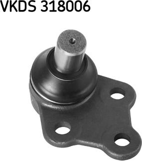 SKF VKDS 318006 - Шаровая опора, несущий / направляющий шарнир autosila-amz.com