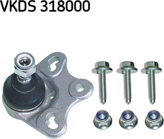 SKF VKDS 318000 - Шаровая опора, несущий / направляющий шарнир autosila-amz.com