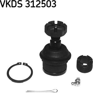 SKF VKDS 312503 - Шаровая опора, несущий / направляющий шарнир autosila-amz.com