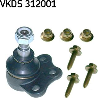 SKF VKDS 312001 - Шаровая опора, несущий / направляющий шарнир autosila-amz.com