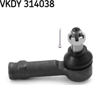 SKF VKDY 314038 - Наконечник рулевой тяги, шарнир autosila-amz.com