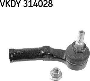 SKF VKDY 314028 - Наконечник рулевой тяги, шарнир autosila-amz.com