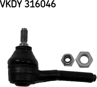 SKF VKDY 316046 - Наконечник рулевой тяги, шарнир autosila-amz.com