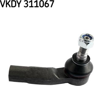 SKF VKDY 311067 - Наконечник рулевой тяги, шарнир autosila-amz.com