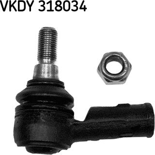 SKF VKDY 318034 - Наконечник рулевой тяги, шарнир autosila-amz.com