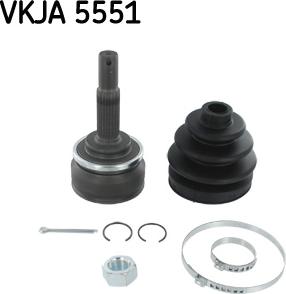 SKF VKJA 5551 - Шарнирный комплект, ШРУС, приводной вал autosila-amz.com