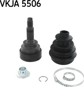 SKF VKJA 5506 - Шарнирный комплект, ШРУС, приводной вал autosila-amz.com