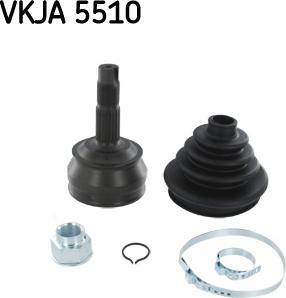 SKF VKJA 5510 - Шарнирный комплект, ШРУС, приводной вал autosila-amz.com