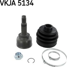 SKF VKJA 5134 - Шарнирный комплект, ШРУС, приводной вал autosila-amz.com