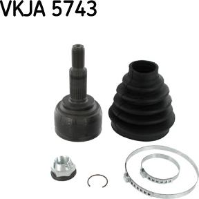 SKF VKJA 5743 - Шарнирный комплект, ШРУС, приводной вал autosila-amz.com